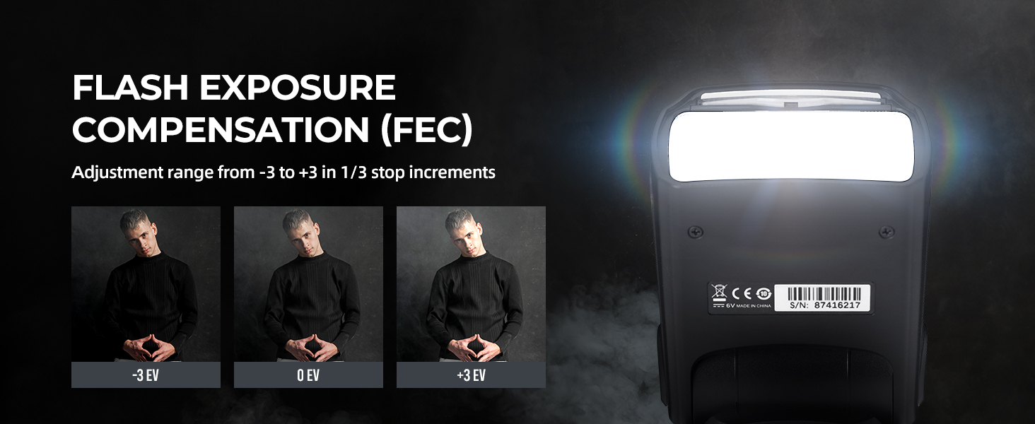 Спалах для камери AMBITFUL AF970: сумісність з Canon, Nikon, Sony, Olympus, Fuji, Panasonic, бездротовий, LCD-дисплей