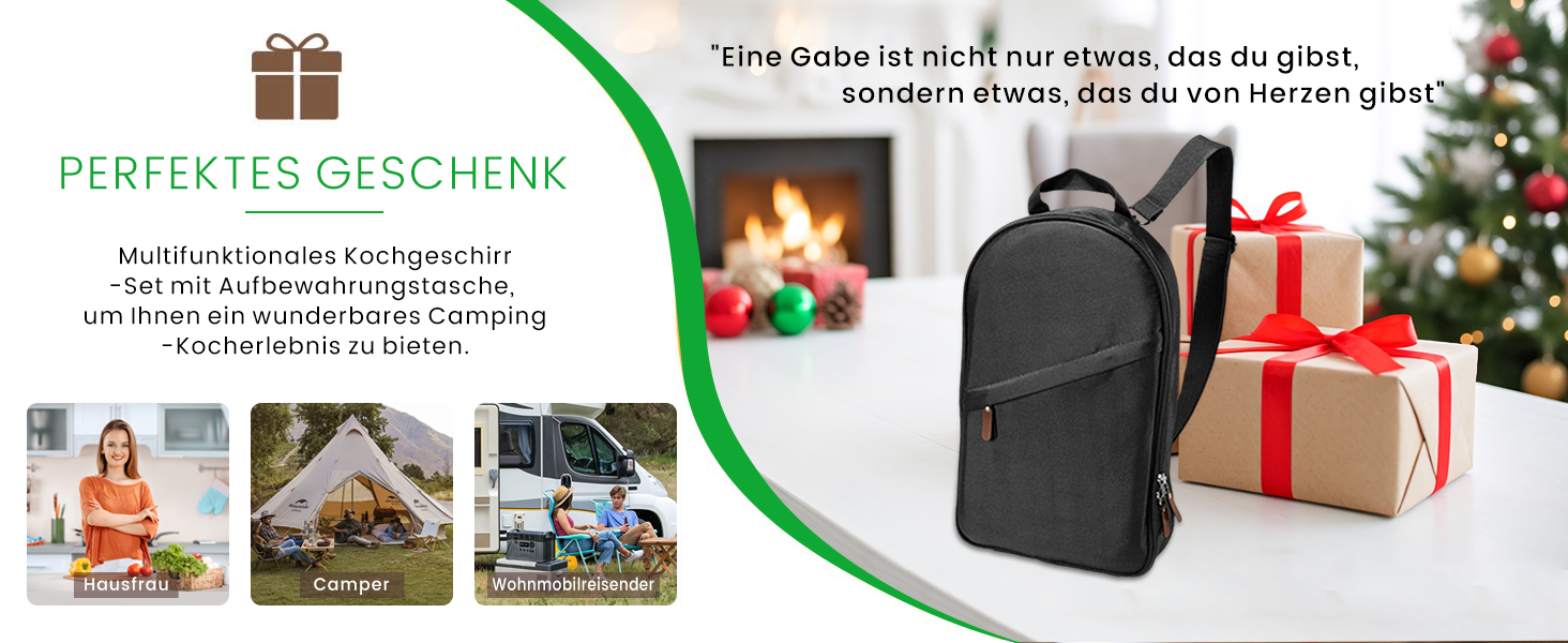 Набір кухонного посуду Berglander 27 предметів: для кемпінгу, пікніків та грилю