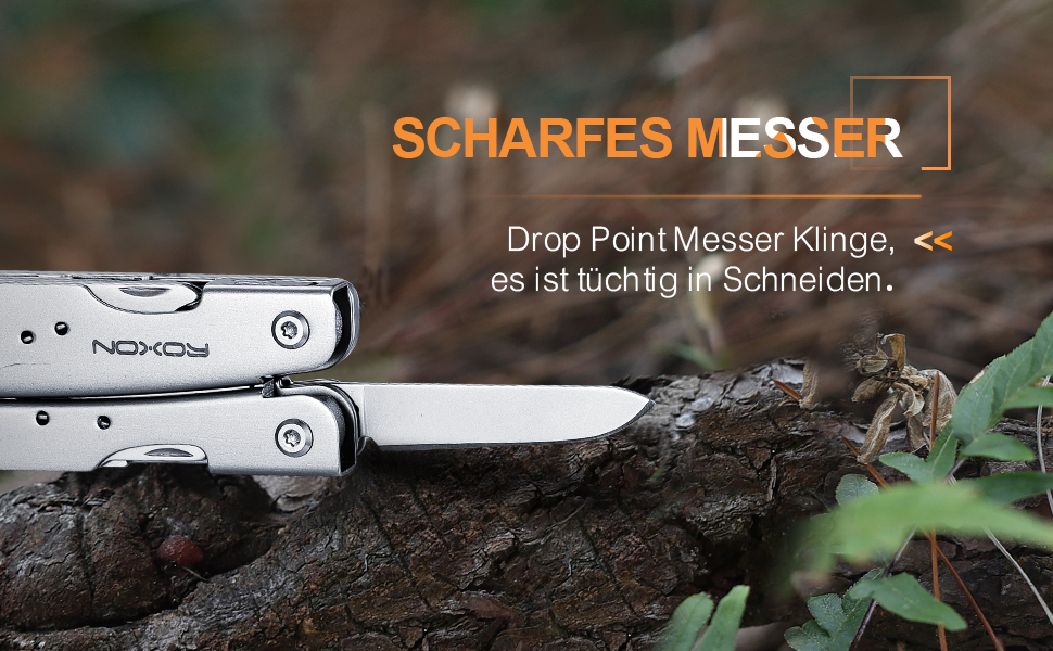 Мультитул ROXON M2 Mini Storm 14 в 1 з розкладною ножицями та без набору біт