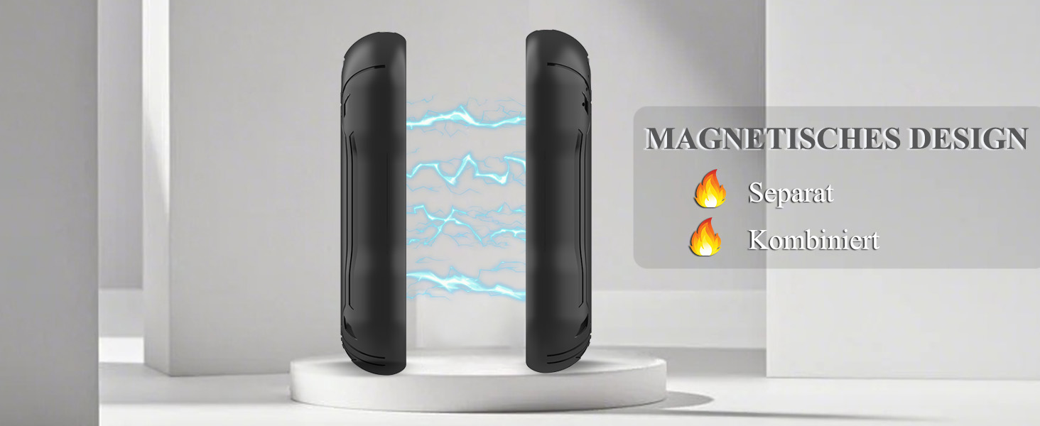 Електричні грілки для рук 2 шт., 6000 мАг, перезаряджувані, магнітні, 3 режими нагріву, USB, для жінок, чоловіків, дітей