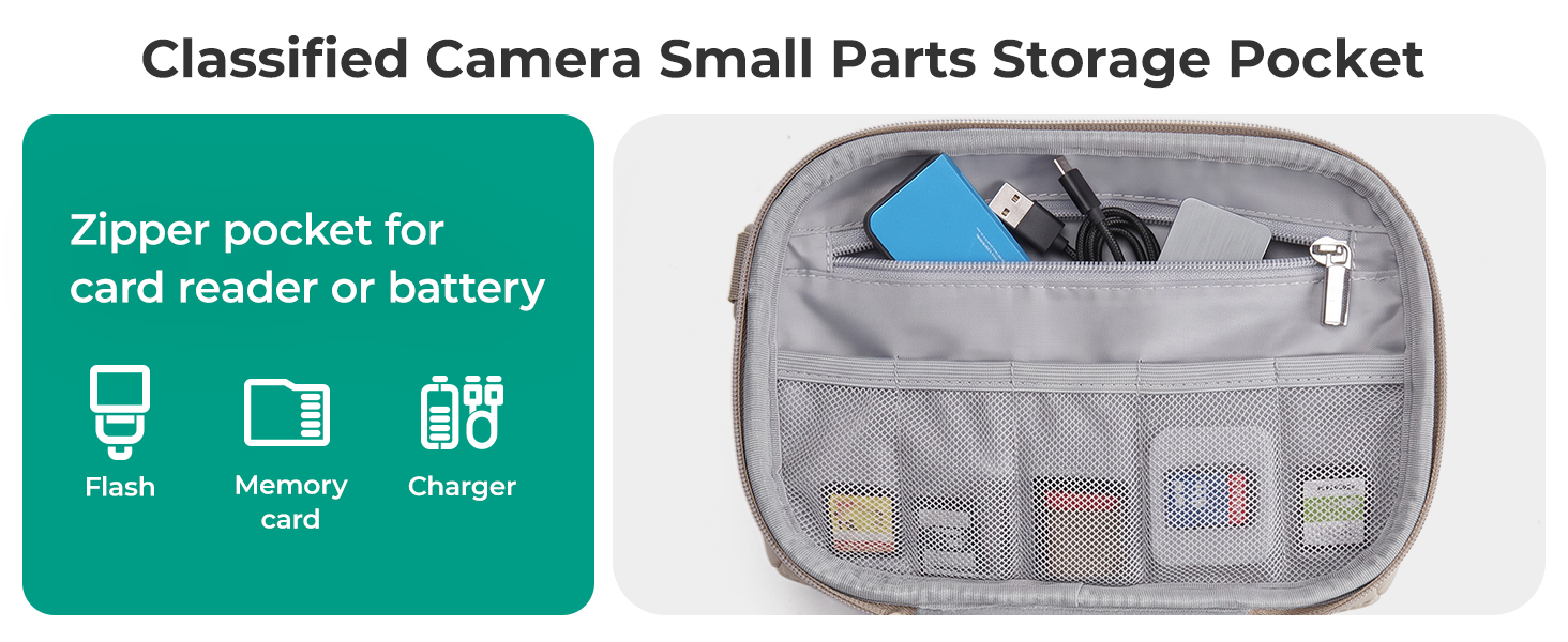 Сумка-чохол для цифрового фотоапарата bagsmart, еластичний захисний кейс з двома варіантами носіння, розмір L, чорний