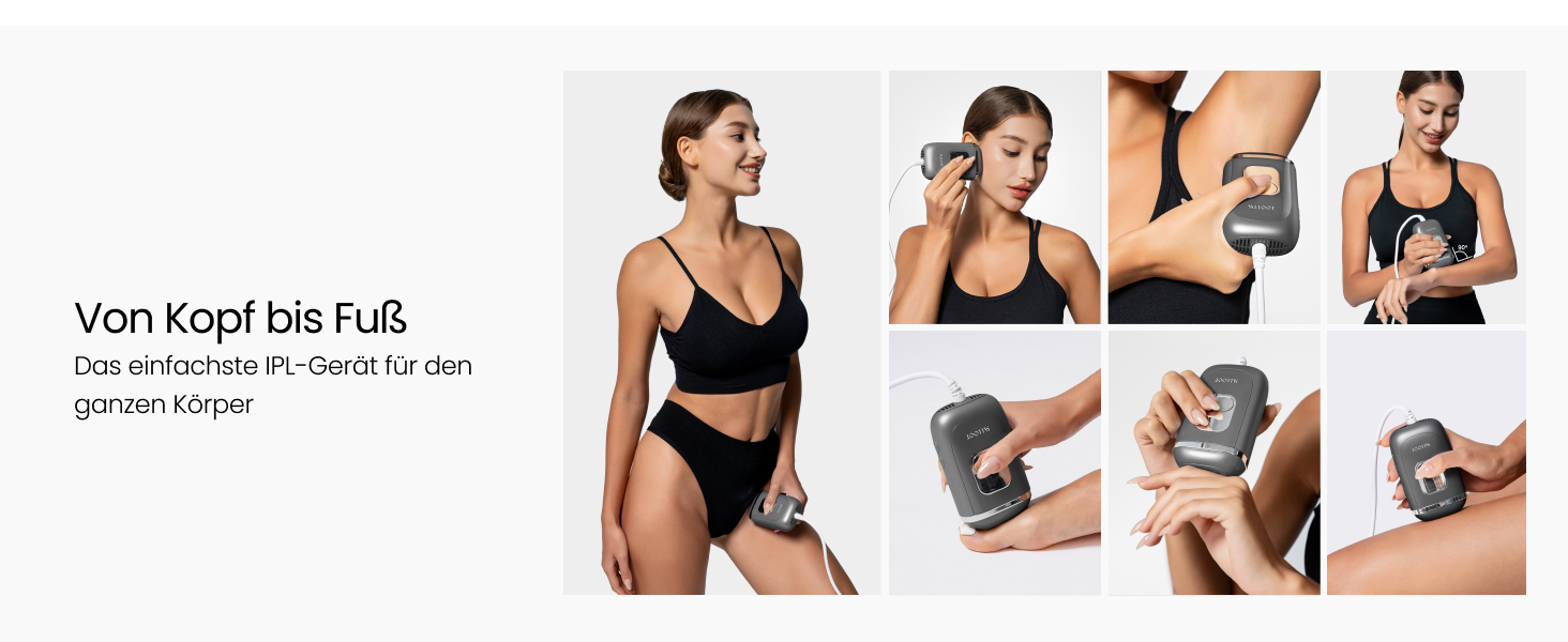 Пристрій для епіляції IPL 22J для жінок, 78W з охолодженням сапфіром 4°C, безболійна та постійна епіляція вдома, для бікіні, обличчя, пахв, легкий та потужний для подорожей (чорний)