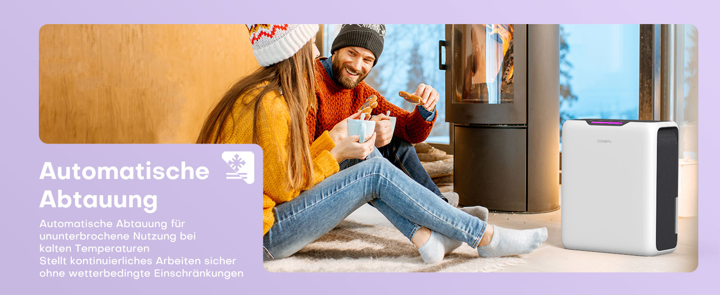 Електричний осушувач повітря CONOPU 3000 мл з автоматичним відтаванням та тихим режимом (30 дБ)