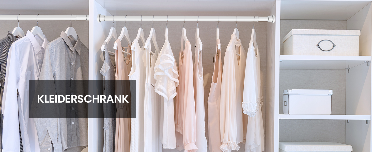 Штанга для душу без свердління 73-224 см, біла. Розсувна штанга для ванної кімнати, душу, вітальні.