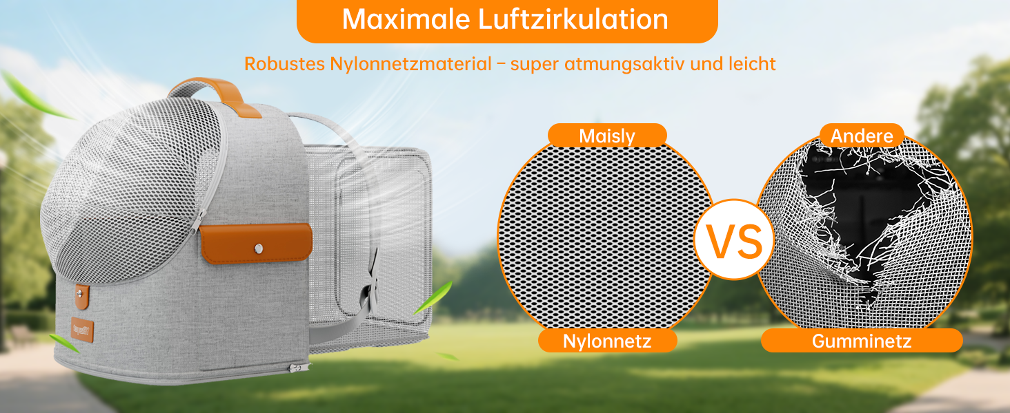 Розширюваний рюкзак для котів - рюкзак-переноска для тварин з дихаючою сіткою 4D, рюкзак для собак та котів до 12 кг (Сірий)