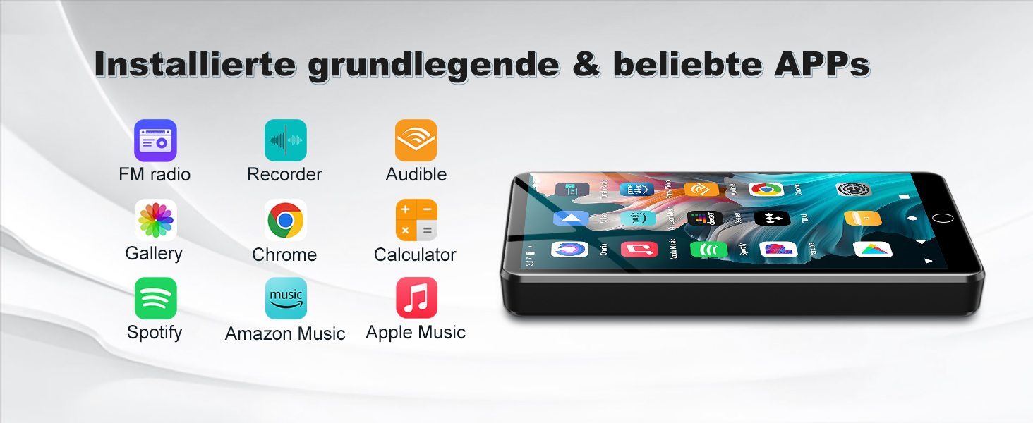 MP3 плеєр Spotify з WiFi та Bluetooth, Android MP4 плеєр для дітей 4.02