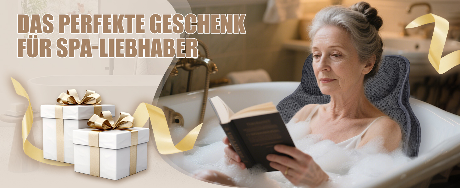 Подушка для ванни з 3D Air Mesh сітки, неслизька, швидковисихаюча, м'яка подушка для ванни (сіра)