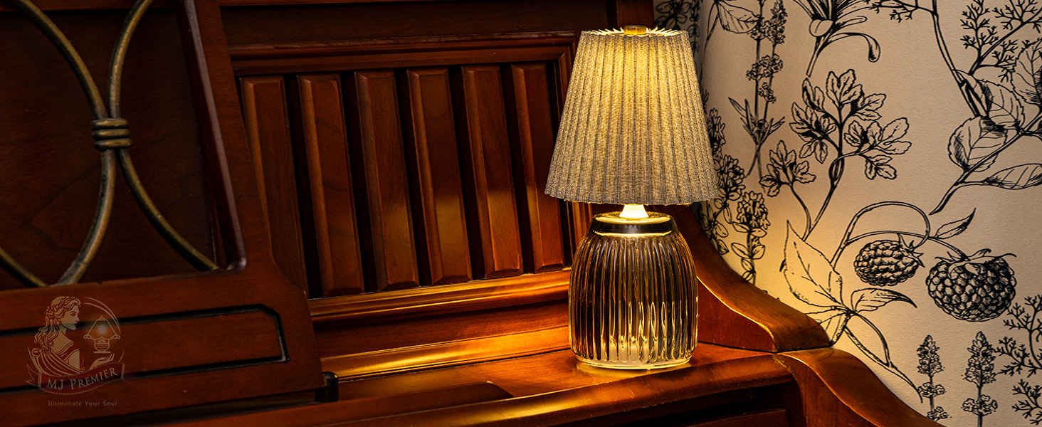 Настільна лампа MJ з таймером, акумуляторна, для дому та декору (сіра)