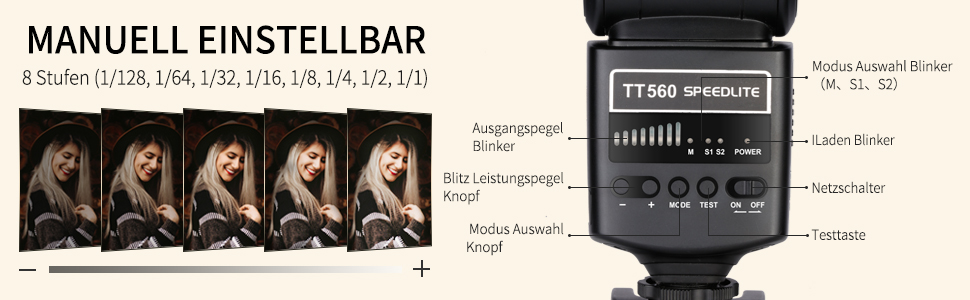 NEEWER TT560 Спалах для камери Speedlite, сумісний з Canon, Nikon, Panasonic, Olympus, Pentax та іншими DSLR та цифровими камерами