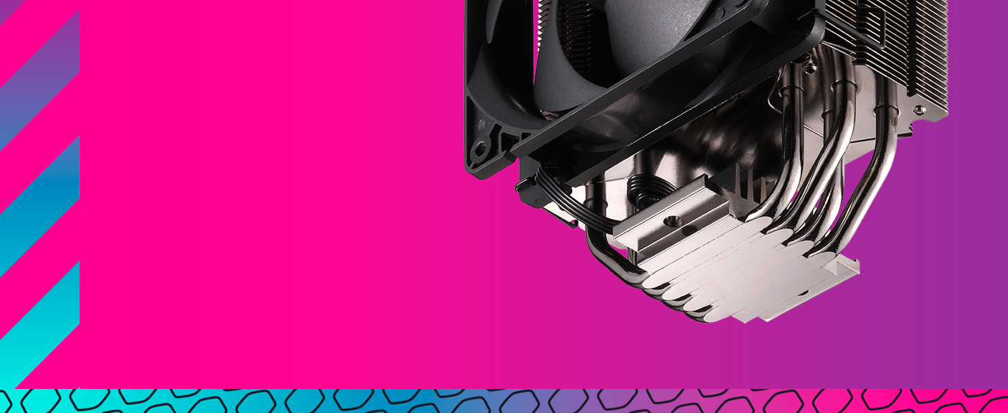 Кулер CPU Cooler Master Hyper 212 Black 2021 V2 з RGB-вентилятором SF120R та підтримкою LGA1700