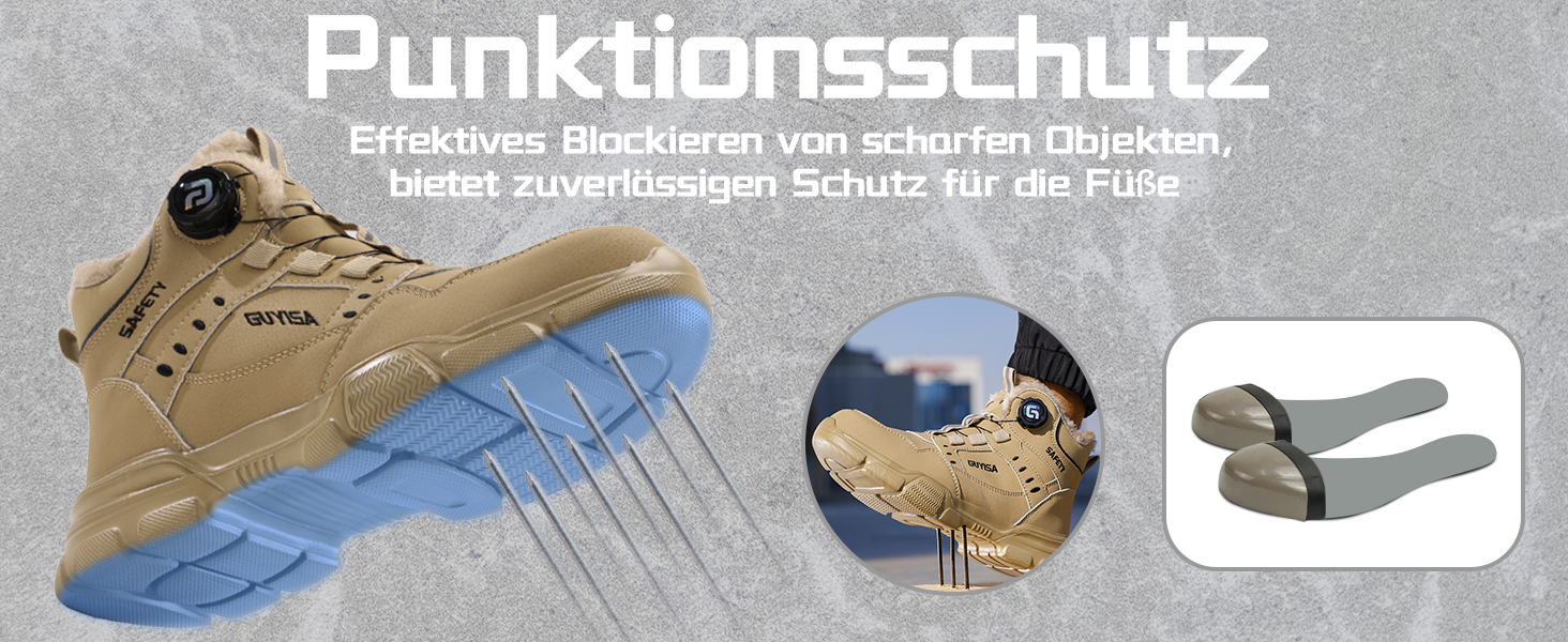 Черевики робочі зимові чоловічі/жіночі, зимові захисні черевики з підкладкою, водонепроникні, черевики безпеки зі сталевим підноском, антиковзкі, теплі, з швидкою застібкою, самозатягування, 36-46 EU, бронзові, 45 EU