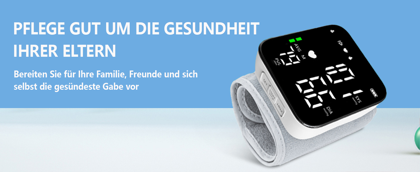 Тонометр на зап'ястік, LED-дисплей, регульована манжета, виявлення аритмії, CK-W118