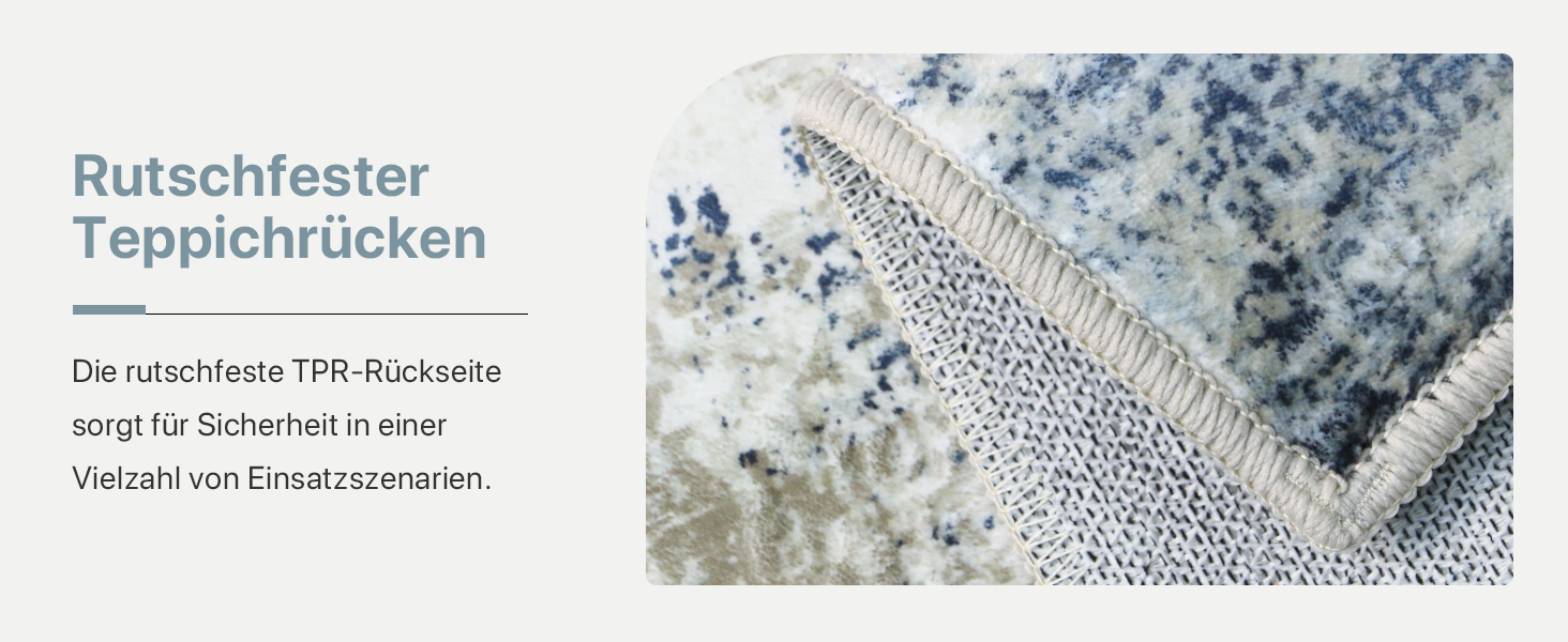 BEIMO Килимок для вітальні, абстрактний дизайн, короткий ворс, 120x170 см, антиковзаючі, для ванної, кухні, коридору, сіро-коричневий