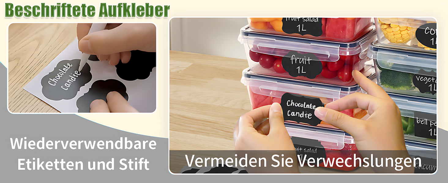 Контейнери для зберігання їжі 48er з кришкою, набір контейнерів для Meal Prep, 24 контейнери + 24 кришки, герметичні та стійкі до протікання, BPA-free, придатні для миття в посудомийній машині, заморожування та використання в мікрохвильовій печі, BXH-24