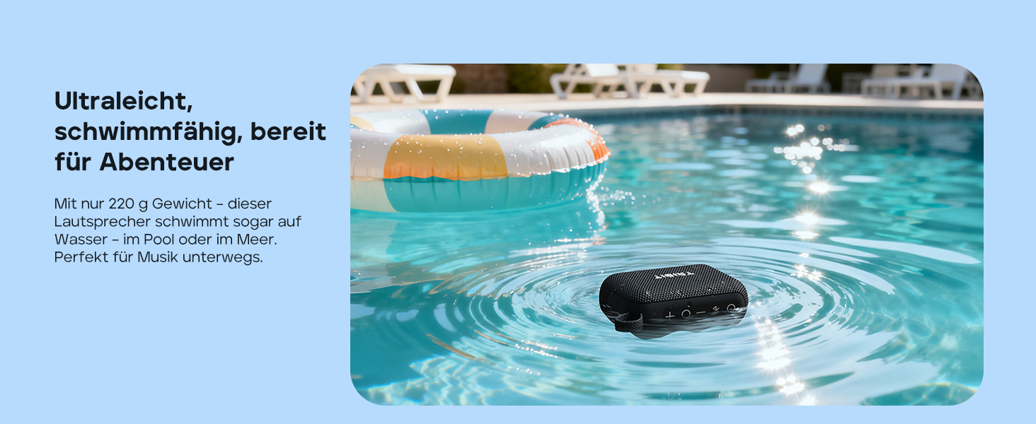 Tribit PocketGo Mini: Водонепроникна Bluetooth колонка IP68, 20 год, зелений