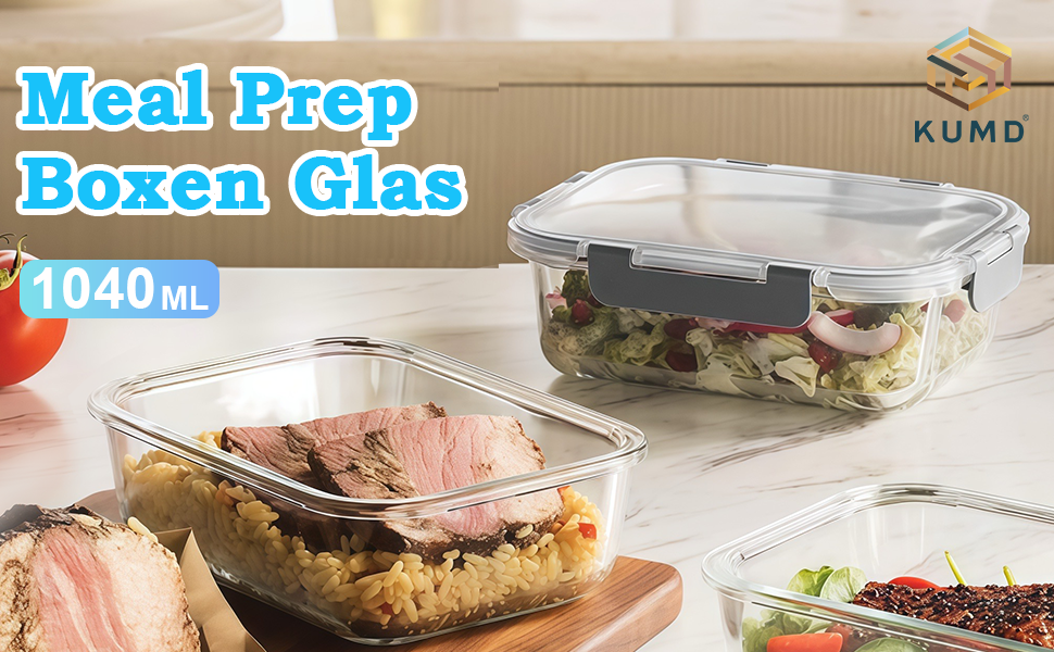 50 великих контейнерів для зберігання з кришкою, герметичні | Без BPA | Складаються | Контейнери для зберігання продуктів для приготування їжі | Підходять для морозильника та мікрохвильової печі | 25 контейнерів + 25 кришок | Герметичний дизайн