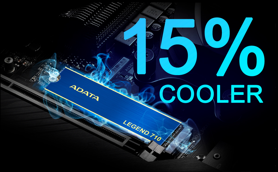 SSD ADATA Legend 710 M.2 1TB PCIe Gen3x4 NVMe 2280 (2400/1800 MB/s) – Чорний