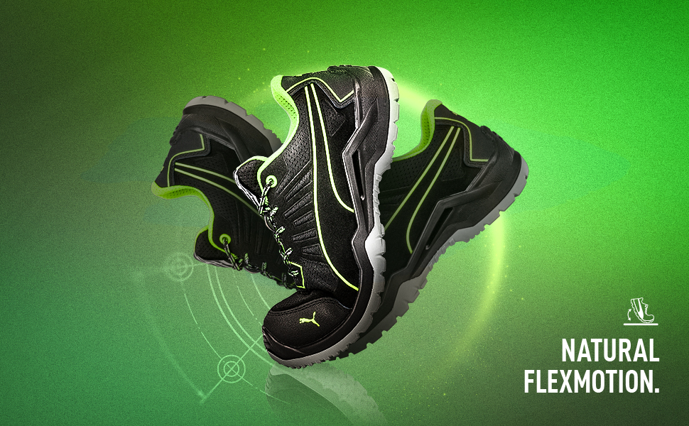 Черевики безпеки PUMA SAFETY Omni Low S1P SRC, робоче взуття, сталева захисна капа, дихаюча тканина, антиковзання, захист від проколів, чоловічі, 43 EU, блакитні