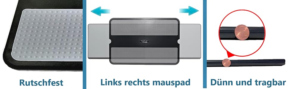 Підставка для ноутбука на колінах MAX SMART з висувною підставкою для миші