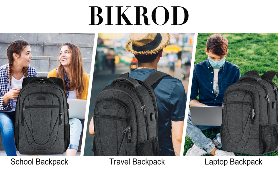 Чоловічий рюкзак BIKROD: шкільний, для ноутбука 15.6