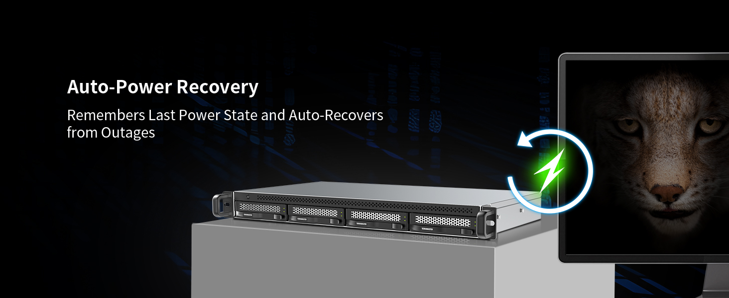 TERRAMASTER D4-320U: 4-слотове HDD корпус для монтажу в стійку з USB 3.2 Gen2 та 10 Gbit/s інтерфейсом, Hot-Swap, Plug-and-Play (без жорсткого диска)