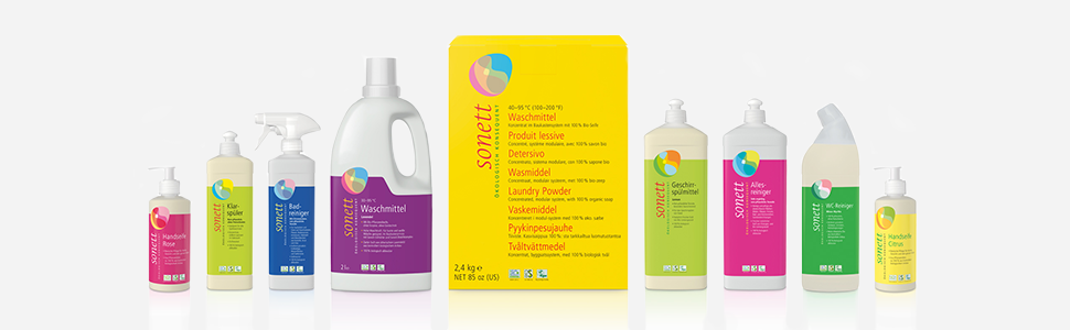Екологічний рідкий засіб для прання кольорових речей Sonett Color Mint & Lemon, 10 л