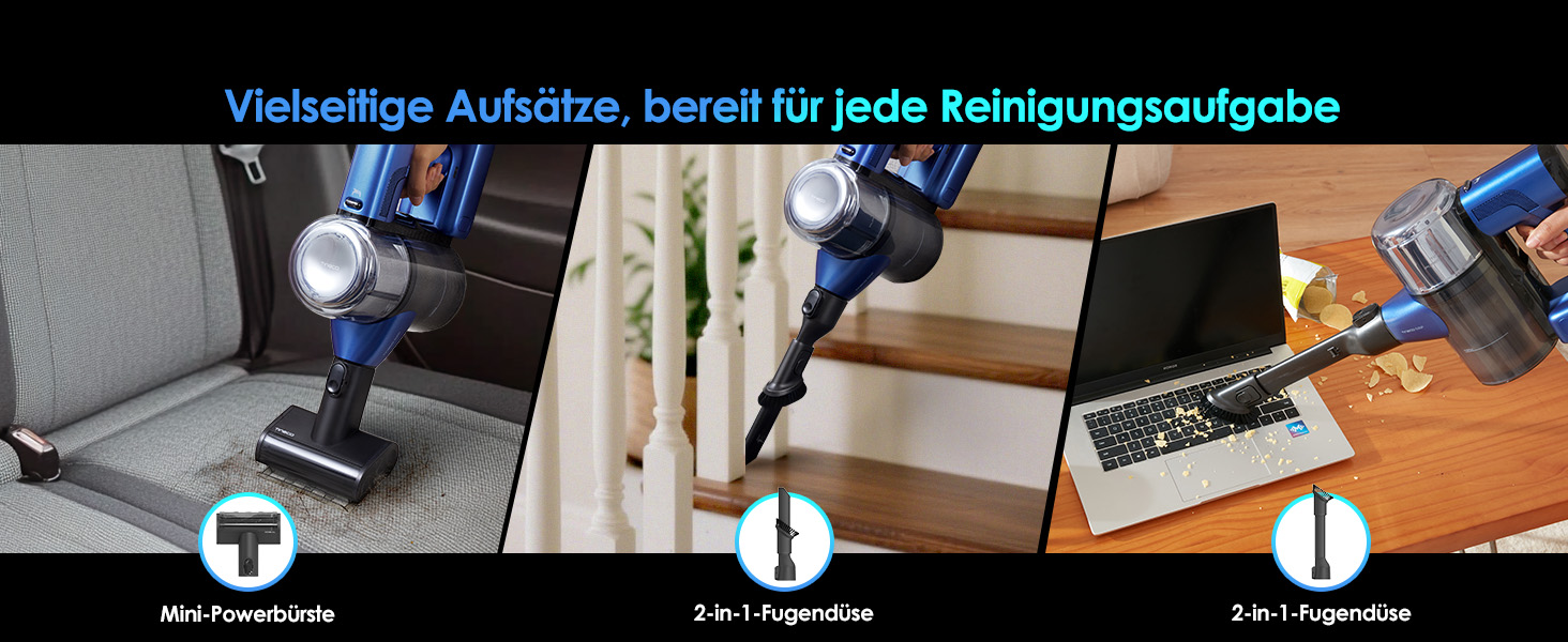 Ручний бездротовий пилосос Tineco Pure ONE S50 Pro: 150AW, 65 хв роботи, LED, ZeroTangle