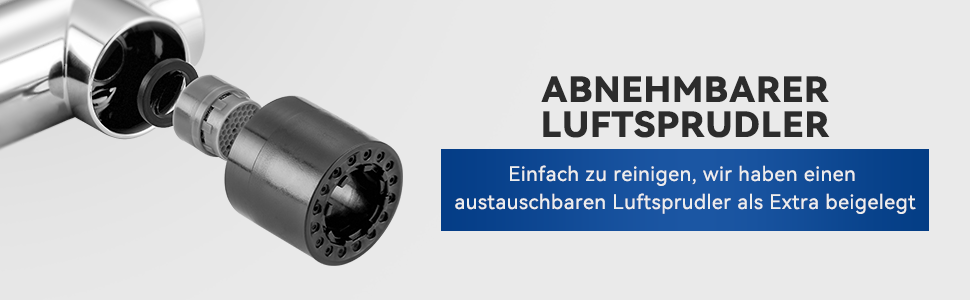 Змішувач кухонний висувний CECIPA з донним виливом, нержавіюча сталь, 2 режими, 360° оберт, матовий, для кухні