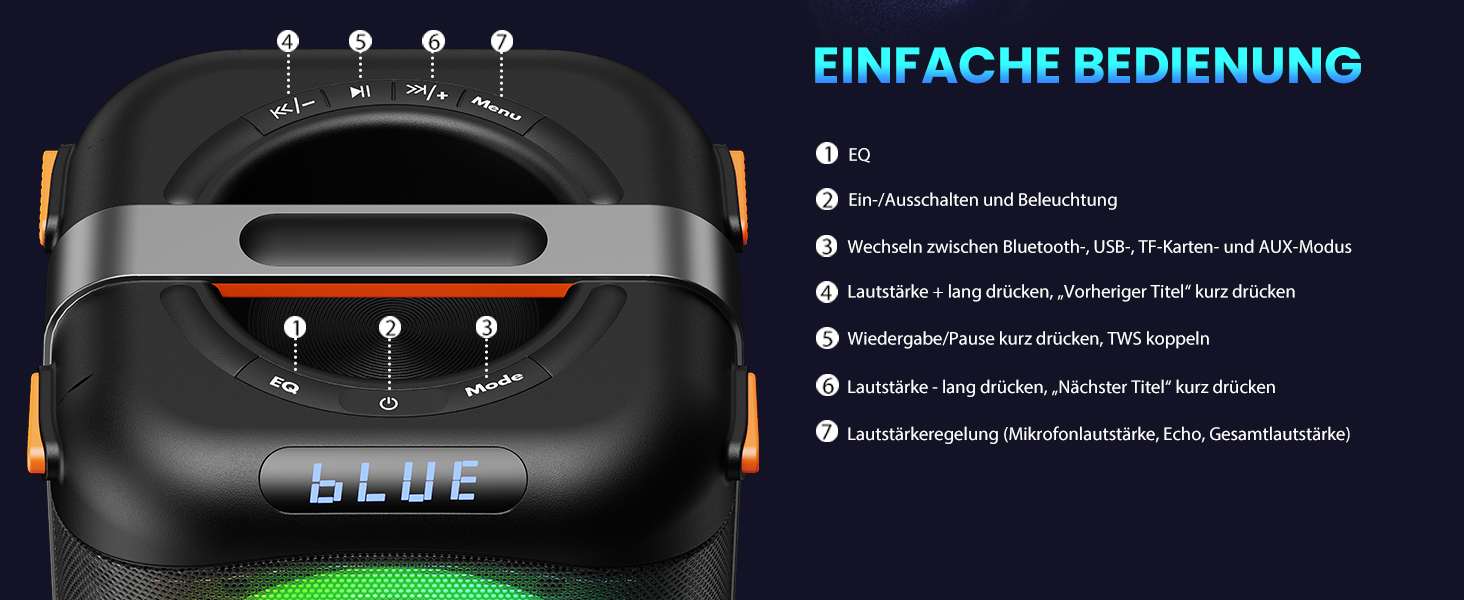 Караоке машина портативна Bluetooth з 2 мікрофонами для дорослих, караоке бокс PA-система з диско-світлом для вечірок, підтримує TF/USB, FM, AUX, T27