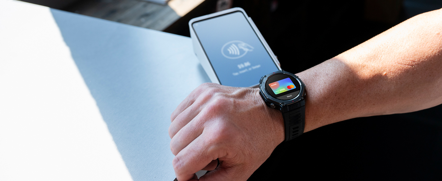 Смарт-годинник Amazfit T-Rex 3 Outdoor 48мм AMOLED GPS NFC Чорний