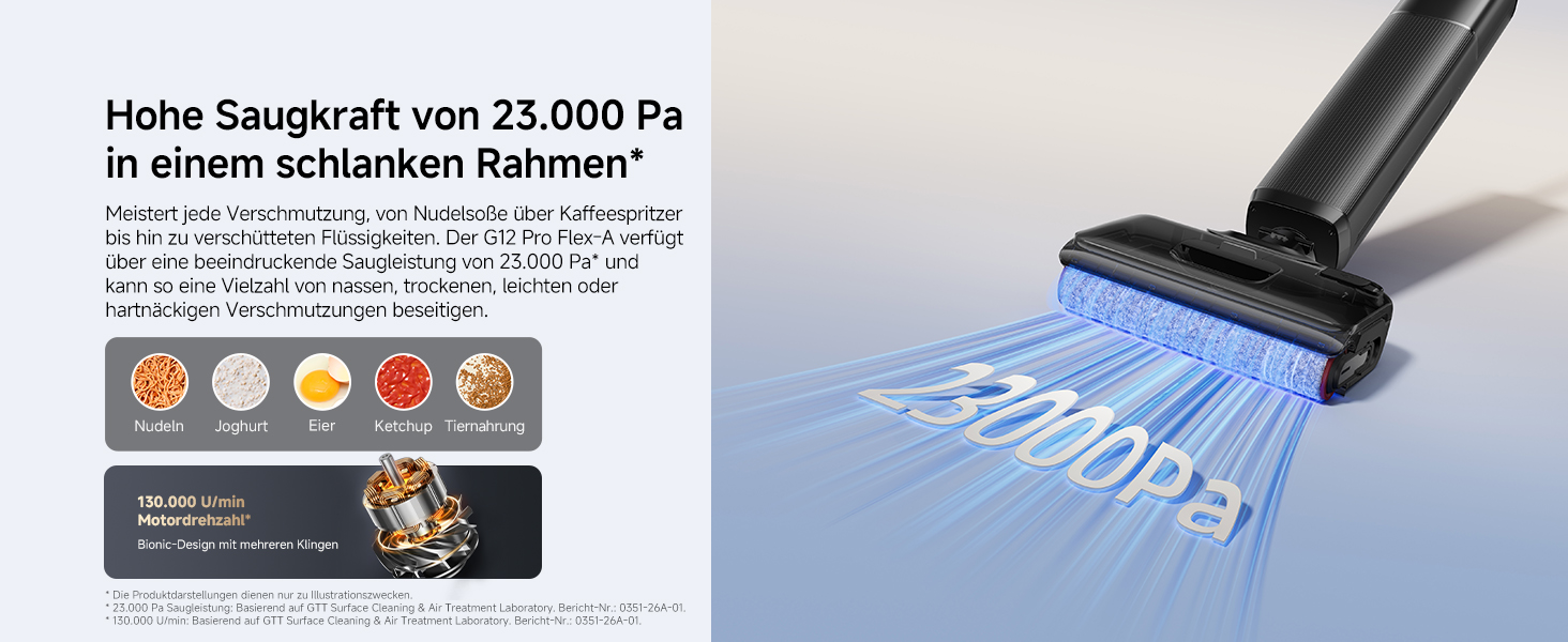 Вертикальний пилотяг для вологого та сухого прибирання Dreame G12 Pro Flex-A, 16000 Па
