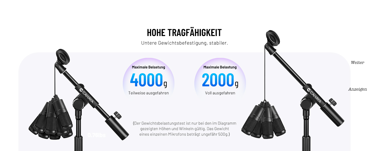 Настільний мікрофонний тримач CAHAYA 3 в 1: Регульований тримач з поворотним кріпленням 180° та кліпсою для мікрофона, підходить для конференцій, ігор та стрімінгу, CY0360 (A-подібна основа)