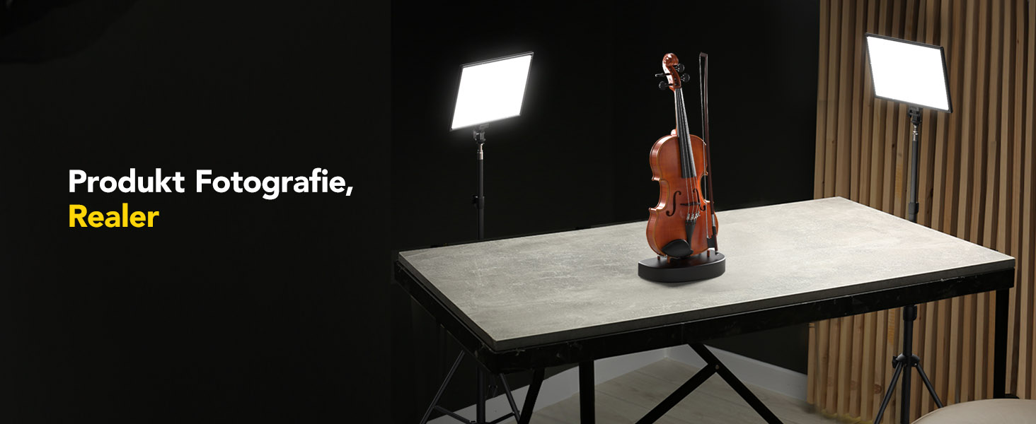 LED відеолампа RALENO з 192 LED, 2 шт. з штативом 180 см, зарядним акумулятором 8000mAh, регулюванням яскравості 0-100%, CRI95 для YouTube, TikTok, фото- та відеозйомки