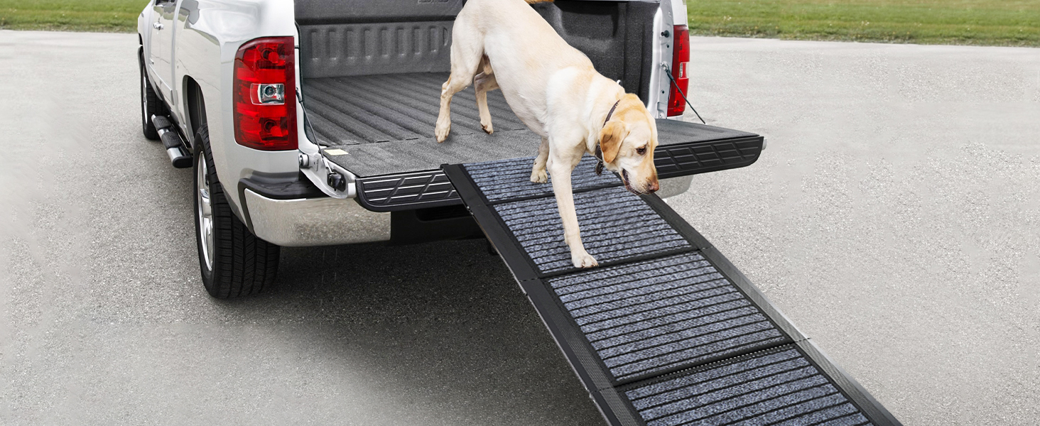 Рампа для собак 180x50 см, складна, з антиковзким килимком, для авто, SUV та вантажівок. Підходить для середніх та великих собак