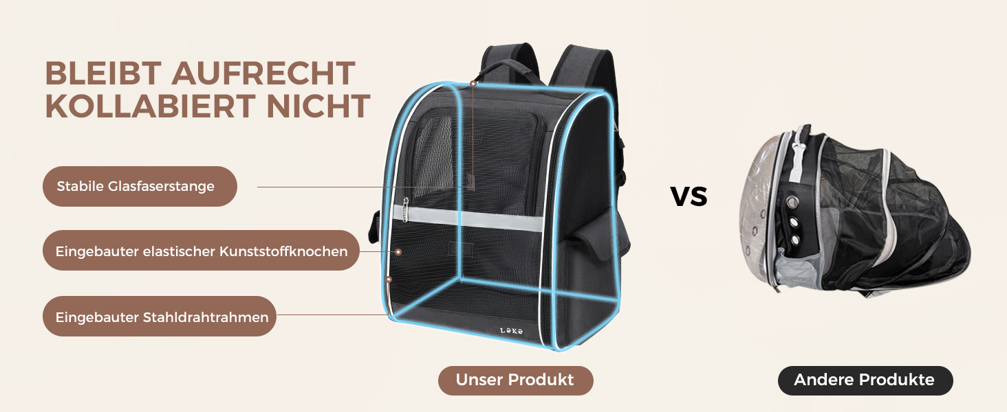 Рюкзак для собак та котів середніх та маленьких порід (2-8 кг), рюкзак-переноска з сіткою для прогулянок, подорожей, відпочинку на природі (чорний) M Чорний