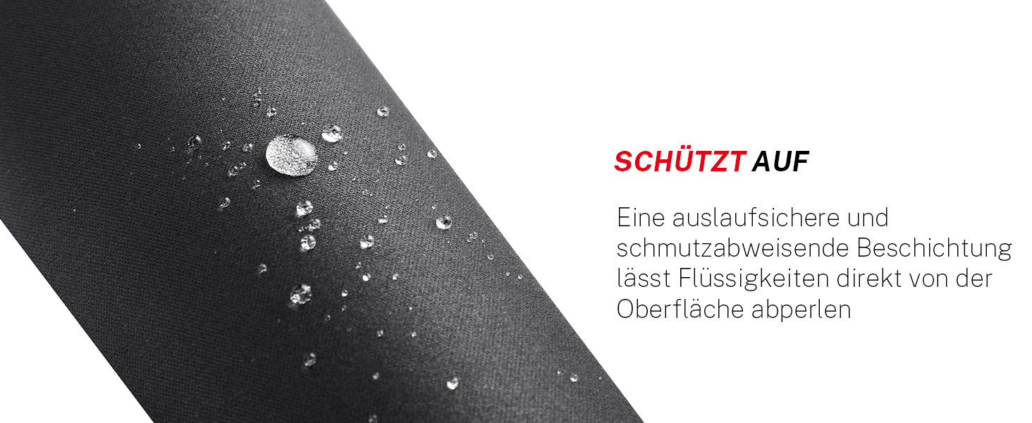 KTRIO Комплект з 3 килимків для миші, 275x215 мм, чорний, антиковзаюча гума, міцні шви, для комп'ютера, ноутбука, ПК