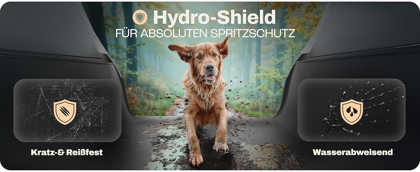 Захист для багажника авто для собак HELDENWERK: водонепроникний, з захистом бокових стінок та краю, універсальний, чорний