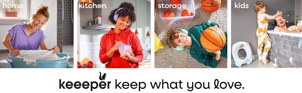 Відро для сміття Keepeer з кришкою-маятником, Swantje, сірий (світло-сріблястий, 2x25 л)