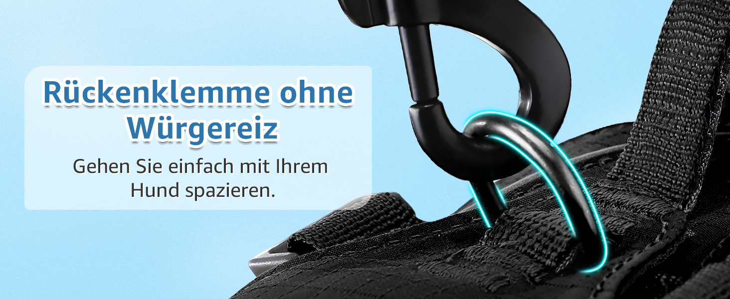 Шлейка для собак маленьких та середніх порід, легка та дихаюча, не тягне, з ручкою, світловідбиваюча, нейлон, з переднім кріпленням, для прогулянок та повсякденного використання, чорна, розмір S