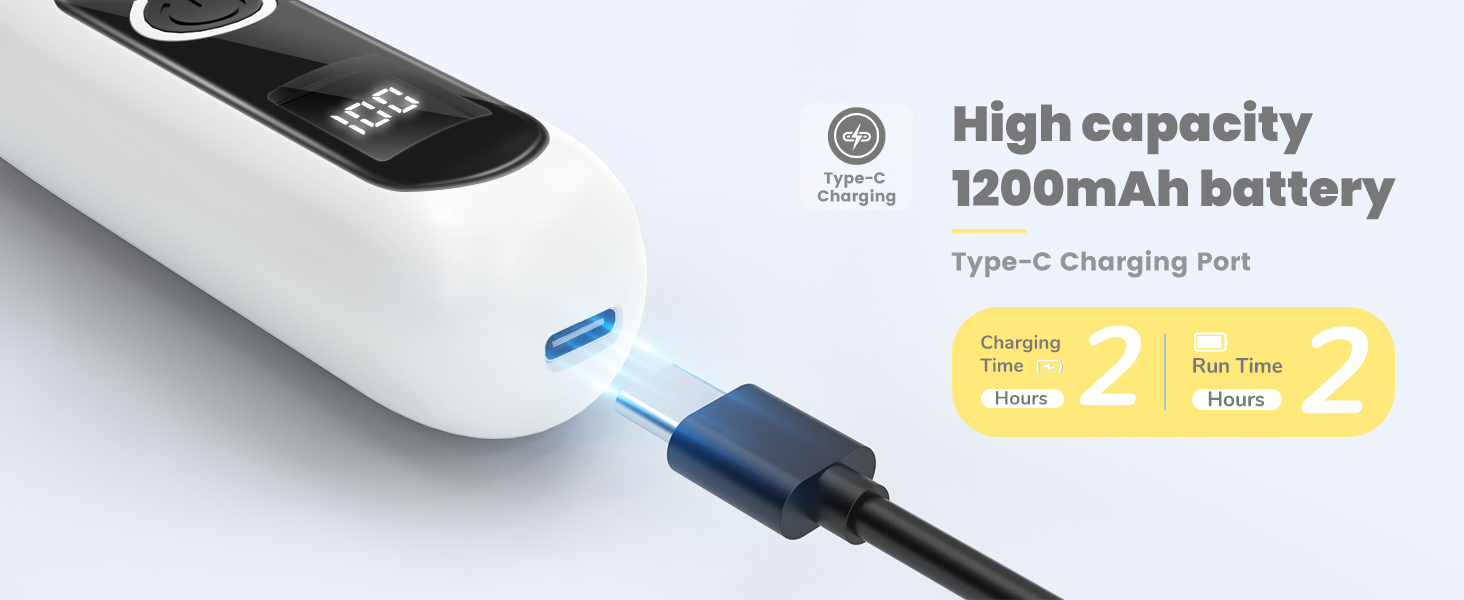 Триммер для собак PfotenTrim Pro: тиха машинка для стрижки лап, вух, обличчя з LED-підсвічуванням та Type-C зарядкою