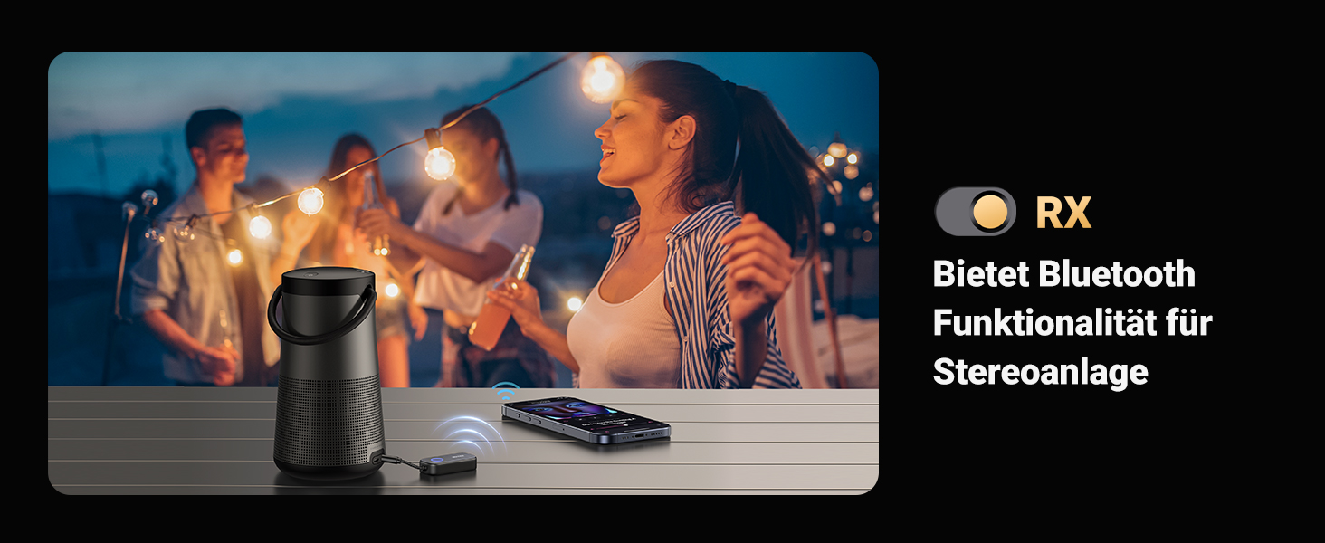 Bluetooth-ресивер UGREEN AptX 5.3 Hi-Fi аудіо-адаптер для стереосистем з Dual 3.5mm AUX