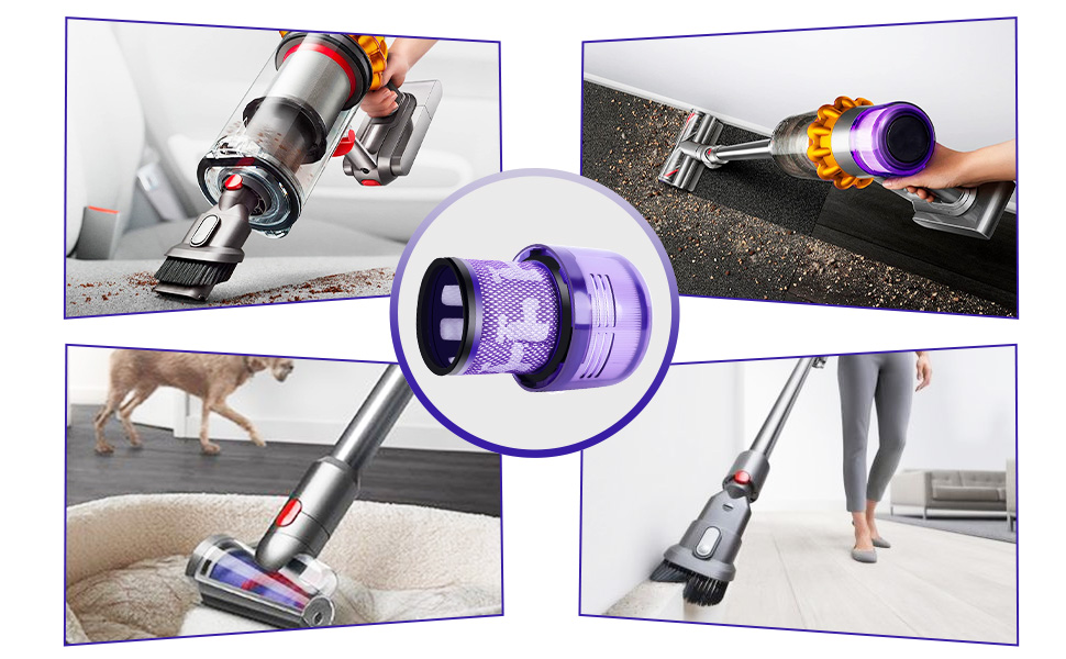 Фільтр HEPA для пилососа Dyson V11/V15 (2 шт) - KEEPOW, сумісний з SV14, SV17, SV22