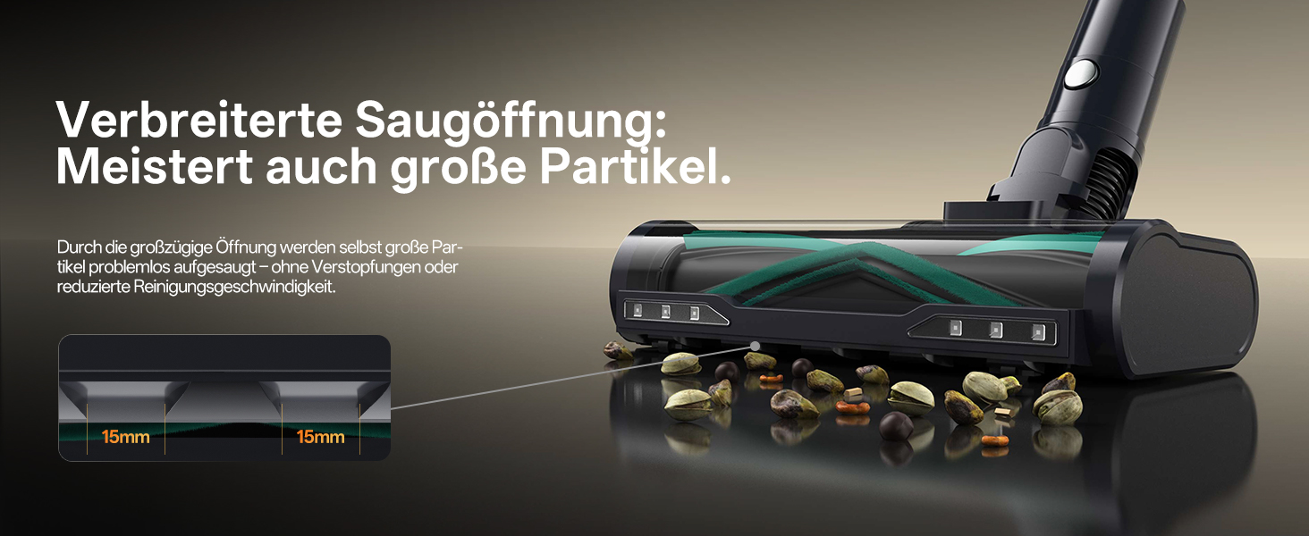 Бездротовий пилосос Vexilar V15Max з функцією миття підлоги, 60KPa/600W/60хв, гнучкий шланг, док-станція, GreenEye, насадка для твердих підлог та шерсті тварин, об'єм 1,5л, для килимів та шерсті тварин, колір: блакитний