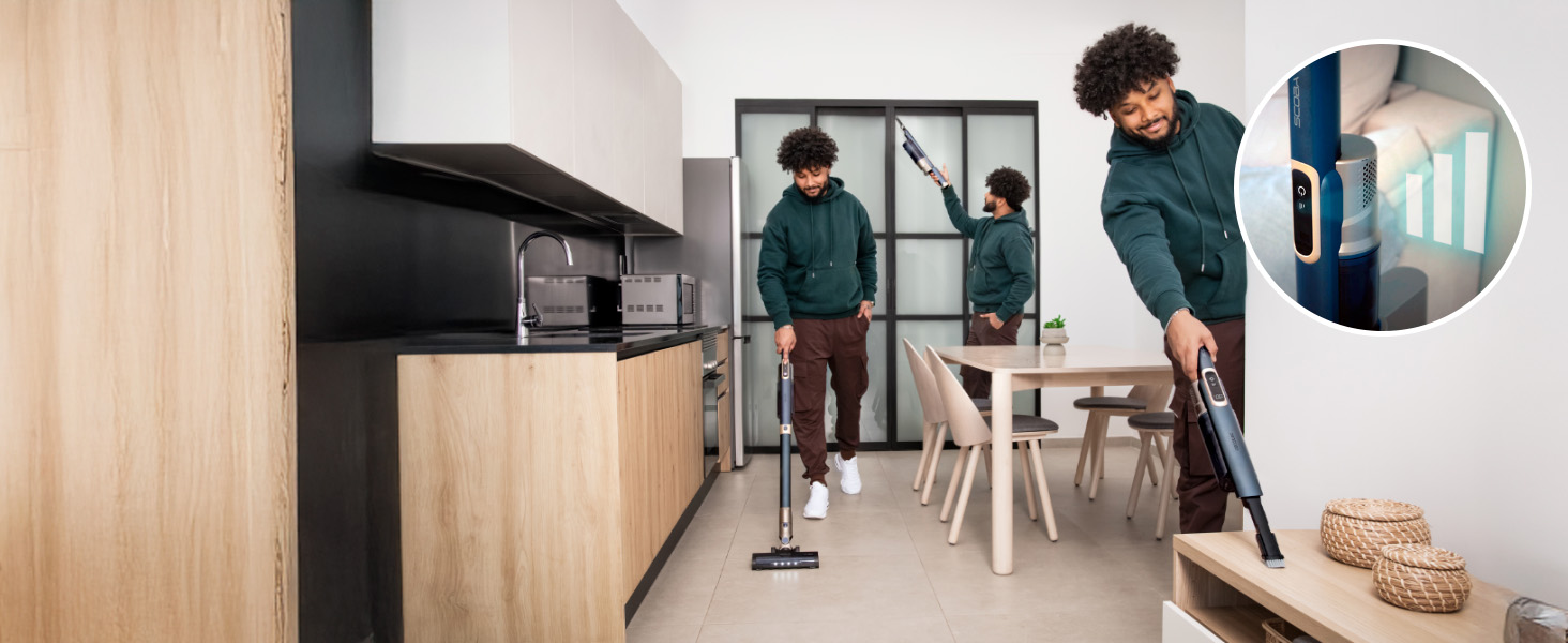 Бездротовий пилосос Cecotec Conga Rockstar 5500 Hurricane Station Flex Max: 220AW, 700W, станція самостійного очищення, 90 хв роботи, антизаплутана щітка, гнучкий шланг, циклонна технологія (Scoba 2100 + самоочищення)