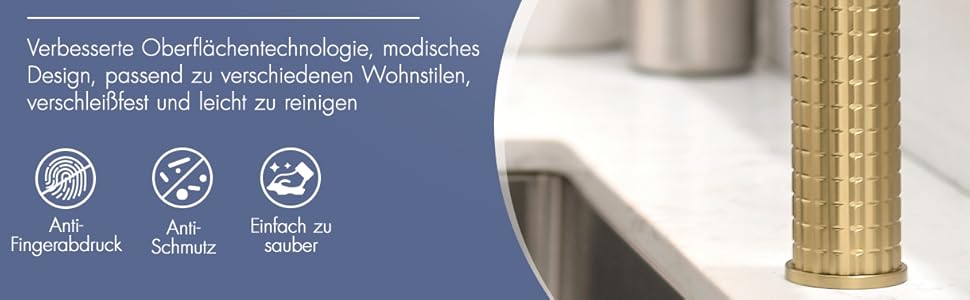 Сучасний кухонний змішувач з LED-підсвіткою, поворотний на 360°, з висувною лійкою, чорний/рожеве золото, для кухні