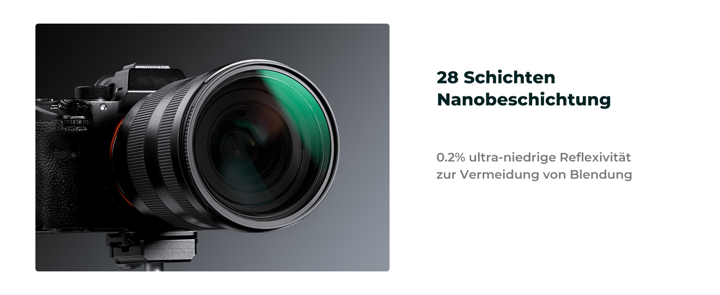 Графільтр K&F Concept Nano-X Serie Slim ND64 (49mm) - 6 ступенів затемнення