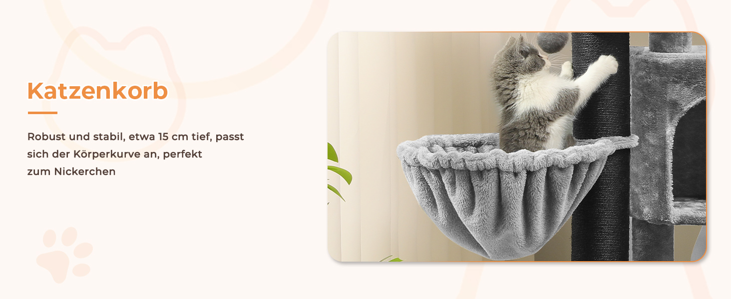 Кігтеточка для котів MSmask XXL, велика, стабільна з сизалевими стовпами, 2 оглядові платформи, сірий/чорний колір, сизаль