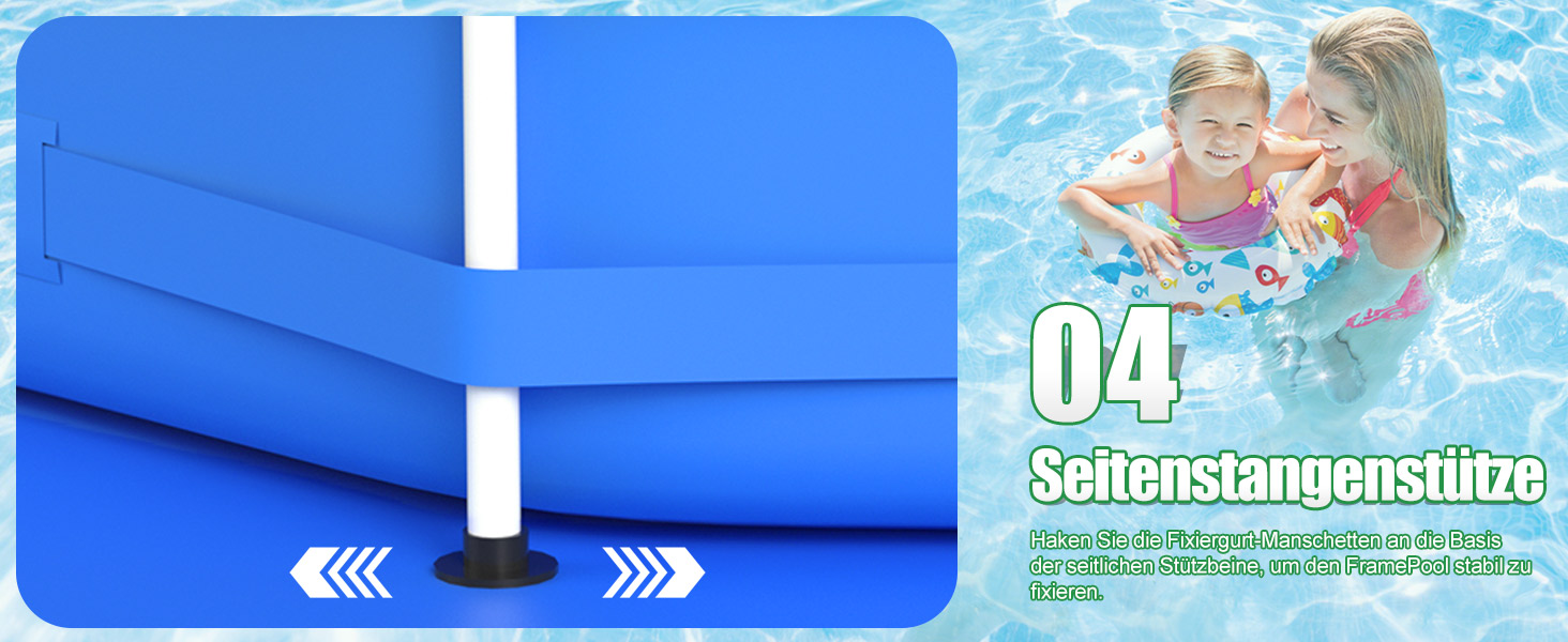 Басейн сталевий каркасний блакитний 305x76 см для дачі та саду