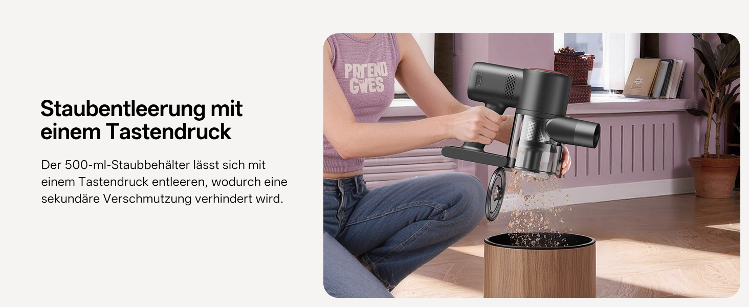 Бездротовий акумуляторний пилосос Vexilar V10PRO 6-в-1 з LED, потужність 450W, час роботи 45 хв, сила всмоктування 45000Pa. Підходить для твердих поверхонь, килимів та видалення шерсті тварин. Компактний, легкий, з телескопічною трубою. Колір: Рожевий.