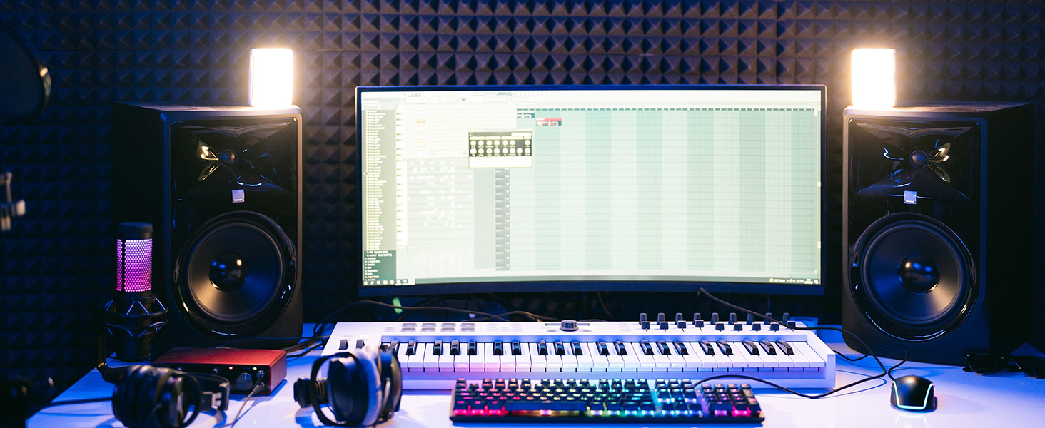 Акустичні панелі JBER самоклейні, звукопоглинаючі пірамідні панелі 30х30х3 см для студії, офісу та спальні, чорний колір (12 шт)